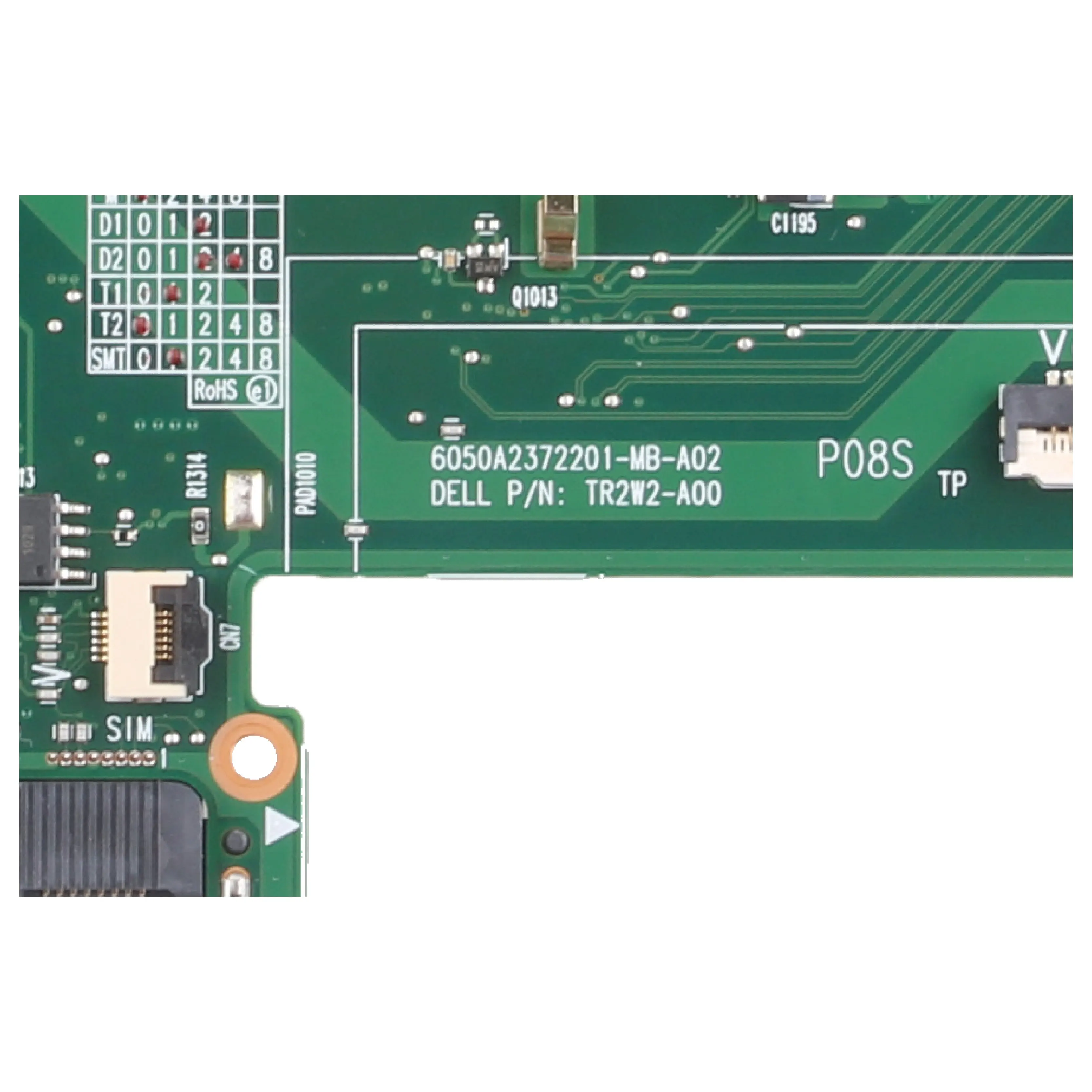 KoCoQin материнская плата для ноутбука DELL Vostro 13 V13 CN 06041G 6050A2372201 MB A02 SU7300 Процессор