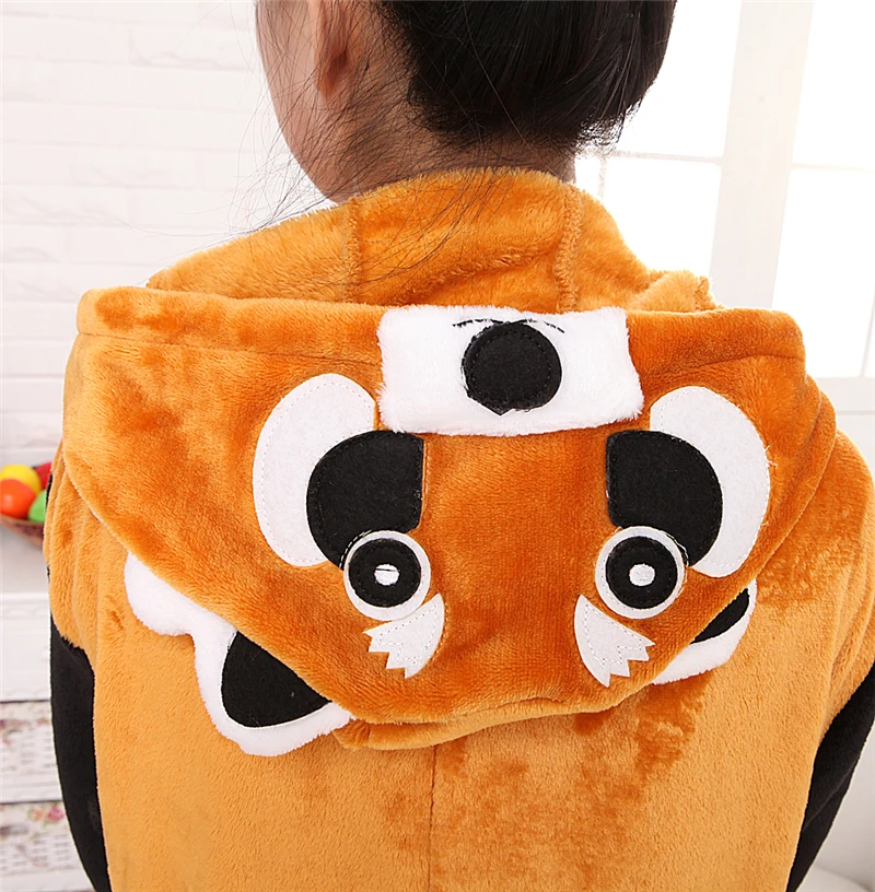 Для детей взрослых одна деталь костюмы аниме Кун енота косплэй пижамы унисекс