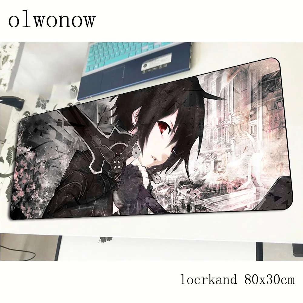 Игровой коврик для мыши Sword Art Online геймер Новое поступление 800x300x3 мм игровой аниме