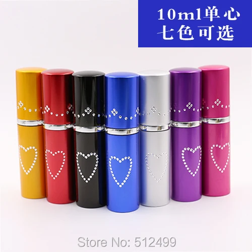 10 мл одиночный парфюм с сердцем тонкая бутылка для распыления тумана Портативная