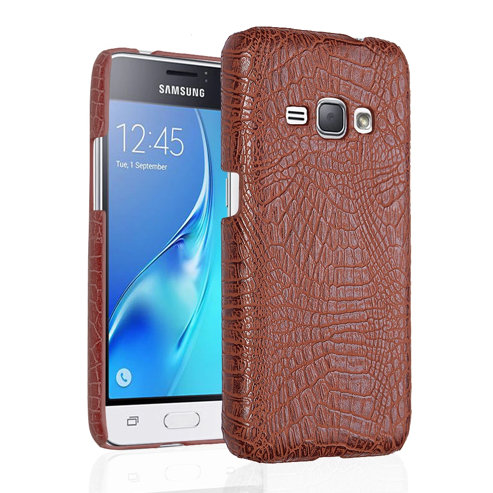 Крокодил Жесткий чехол для Samsung Galaxy J1 2016 крокодил Чехол задней панели роскошный