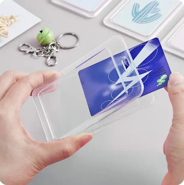 Transparent Bus Card Case Creative IC Membership Storage Box 3 PCS/Lot Documents Protective Cover | Дом и сад