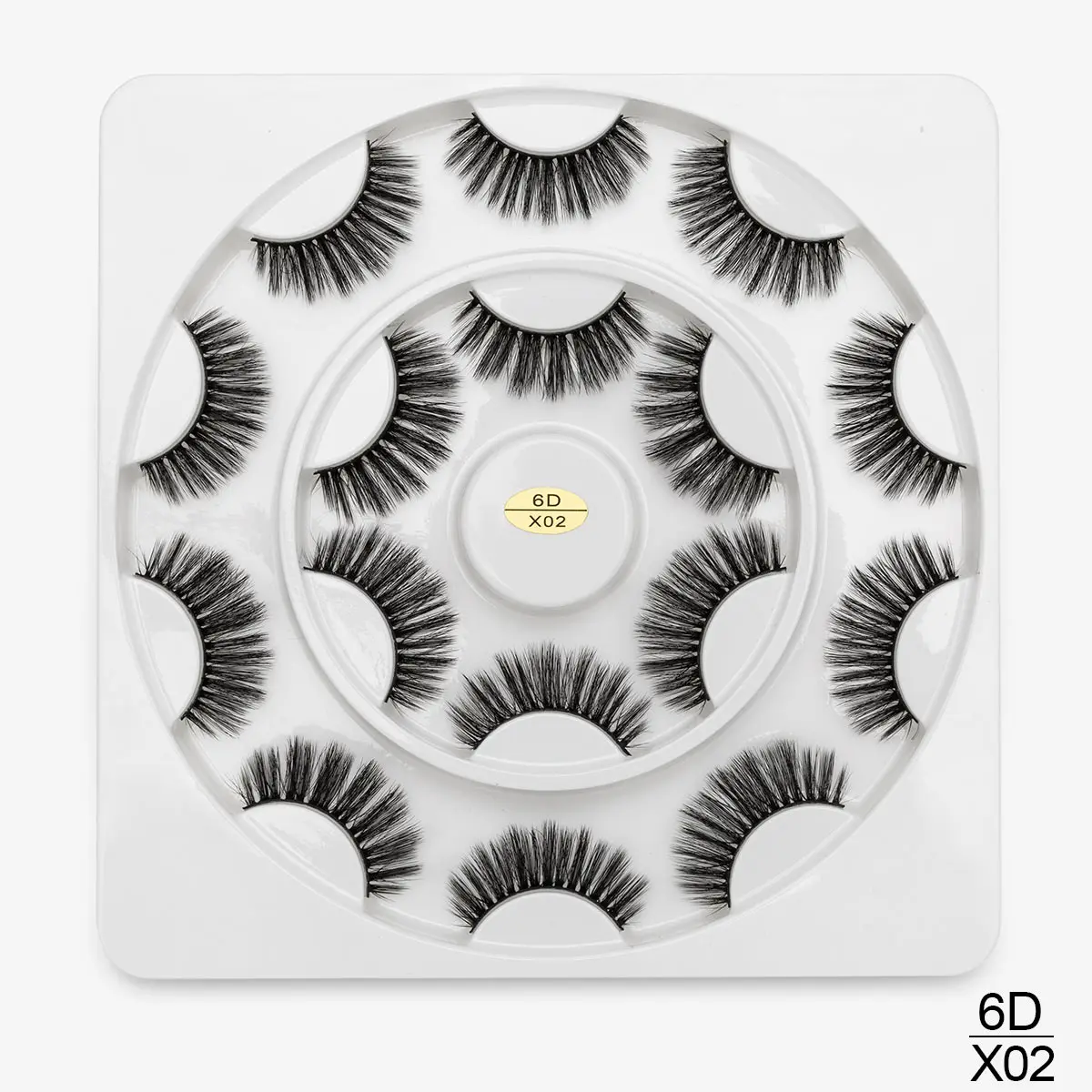 SEXYSHEEP 3/7 Plus/8 пар 3D искусственной норковые ресницы натуральные длинные накладные ресницы объем Накладные ресницы макияж расширение ресницы «maquiagem» - Цвет: 6DX02