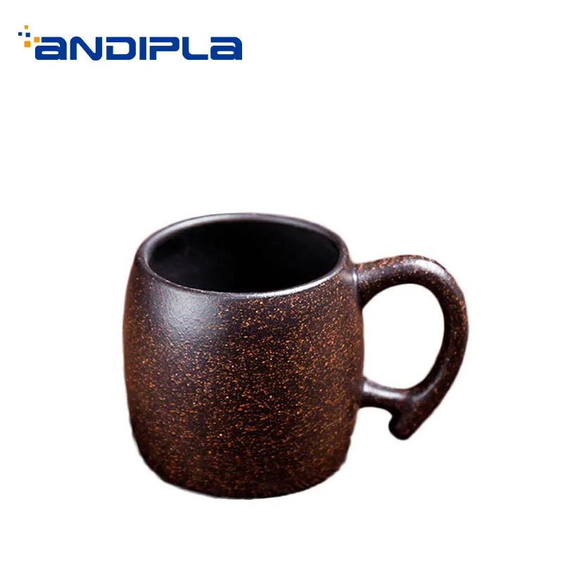 125 мл китайский стиль фиолетовая глина yixing Handgrip чайная чашка Эспрессо Кофе Молоко