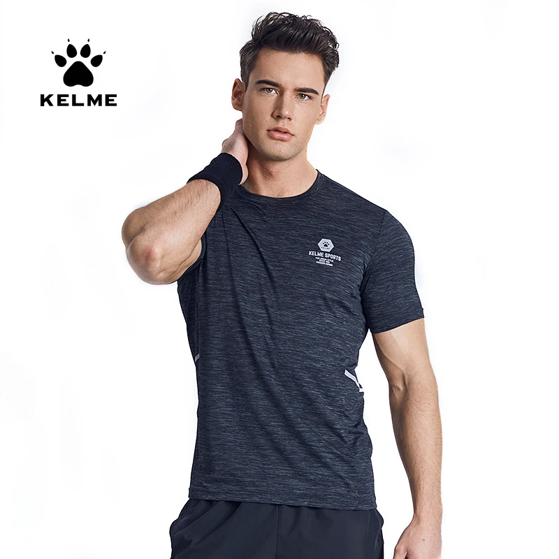 

KELME Man Woman Sports Training Running T-shirt Men Breathable Gym Quick Drying Summer Short Sleeve t shirt 3891541