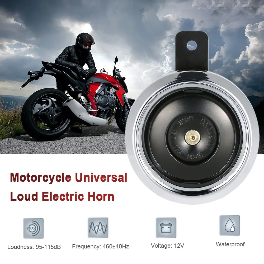 KKmoon универсальная Водонепроницаемая DC 12V 1.5A 105dB мотоцикл громкий Электрический