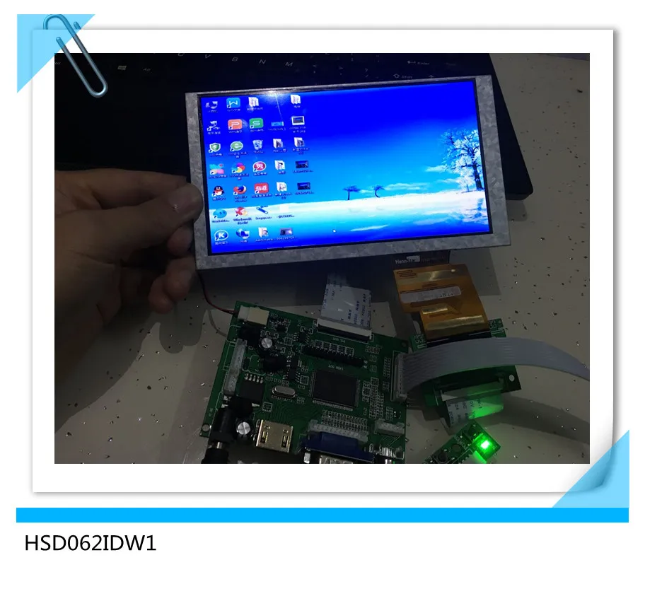 HSD062IDW1 6 2 дюймовый TFT ЖК экран + плата привода сделай сам Аксессуары для поиска