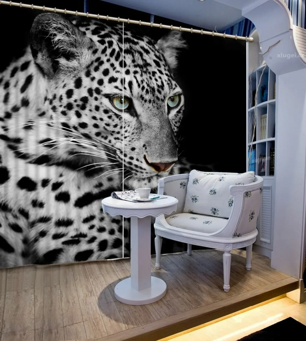 

3d-шторы с животными, спальни, Фотошторы на заказ