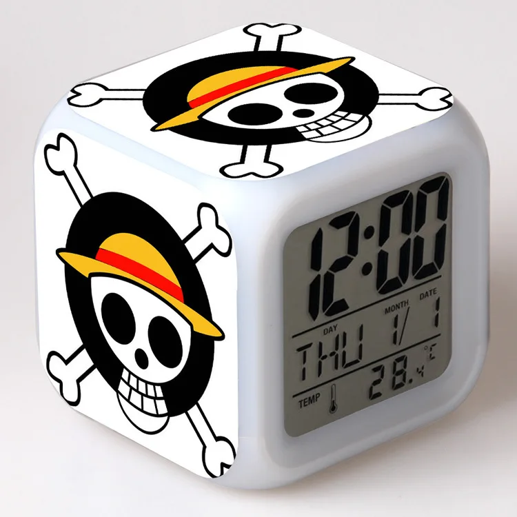 17 Цельный мультяшный будильник детские игрушки Led reloj будильник, цифровой Электронные часы с будильником Пробуждение свет стол reveil wekker - Цвет: 17