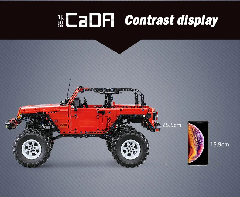 Cada пульт дистанционного управления 2,4G Adventurer Car 1941pcs Technic battery Box Motor Creator Строительные Кирпичи Блоки Игрушки для мальчиков
