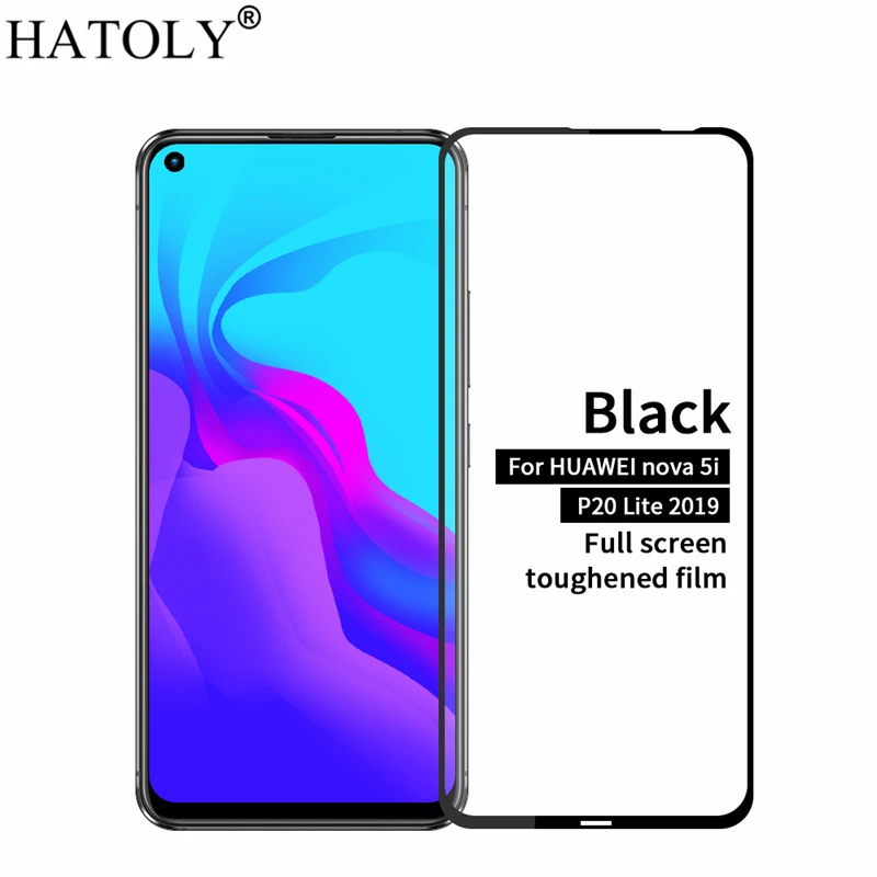 2 шт. закаленное стекло для Huawei Nova 5i защита экрана P20 Lite 2019 полное покрытие 3D пленка