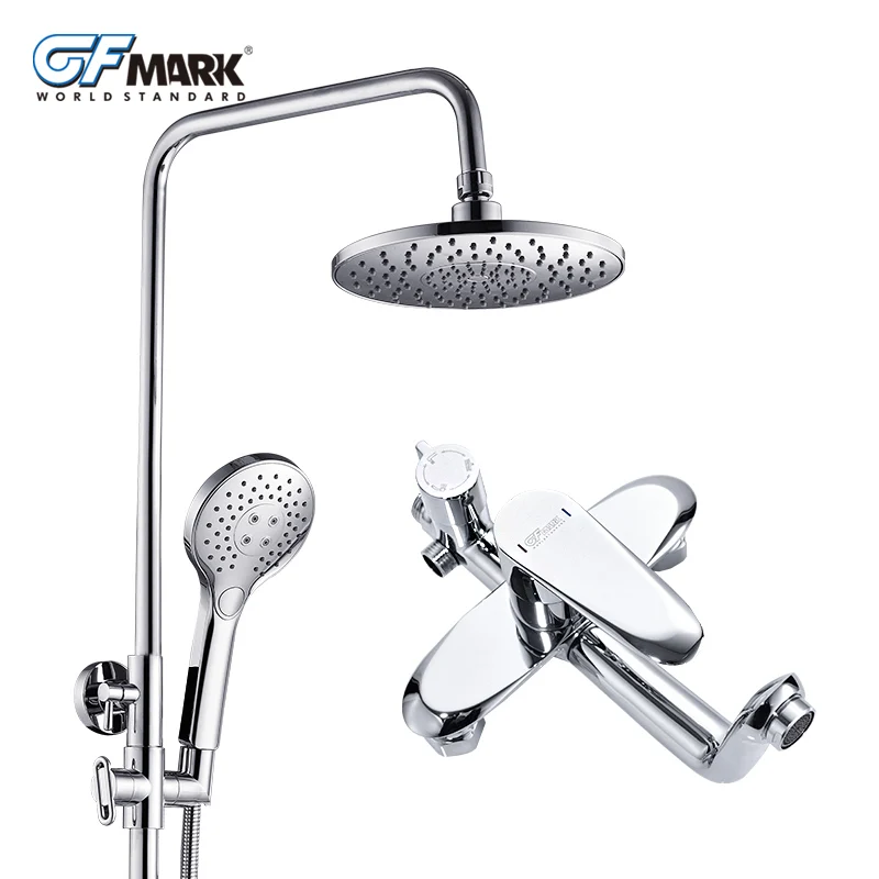 Смеситель для ванной комнаты GFmark Душевая насадка с регулируемым смесителем