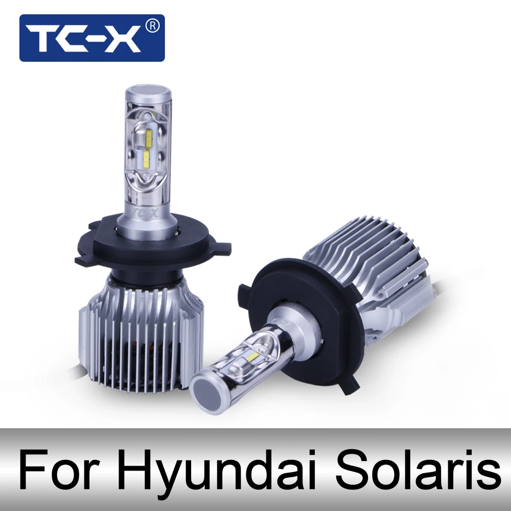 TC-X фар автомобиля для hyundai Solaris 880 881 противотуманных светодио дный H4 высокий