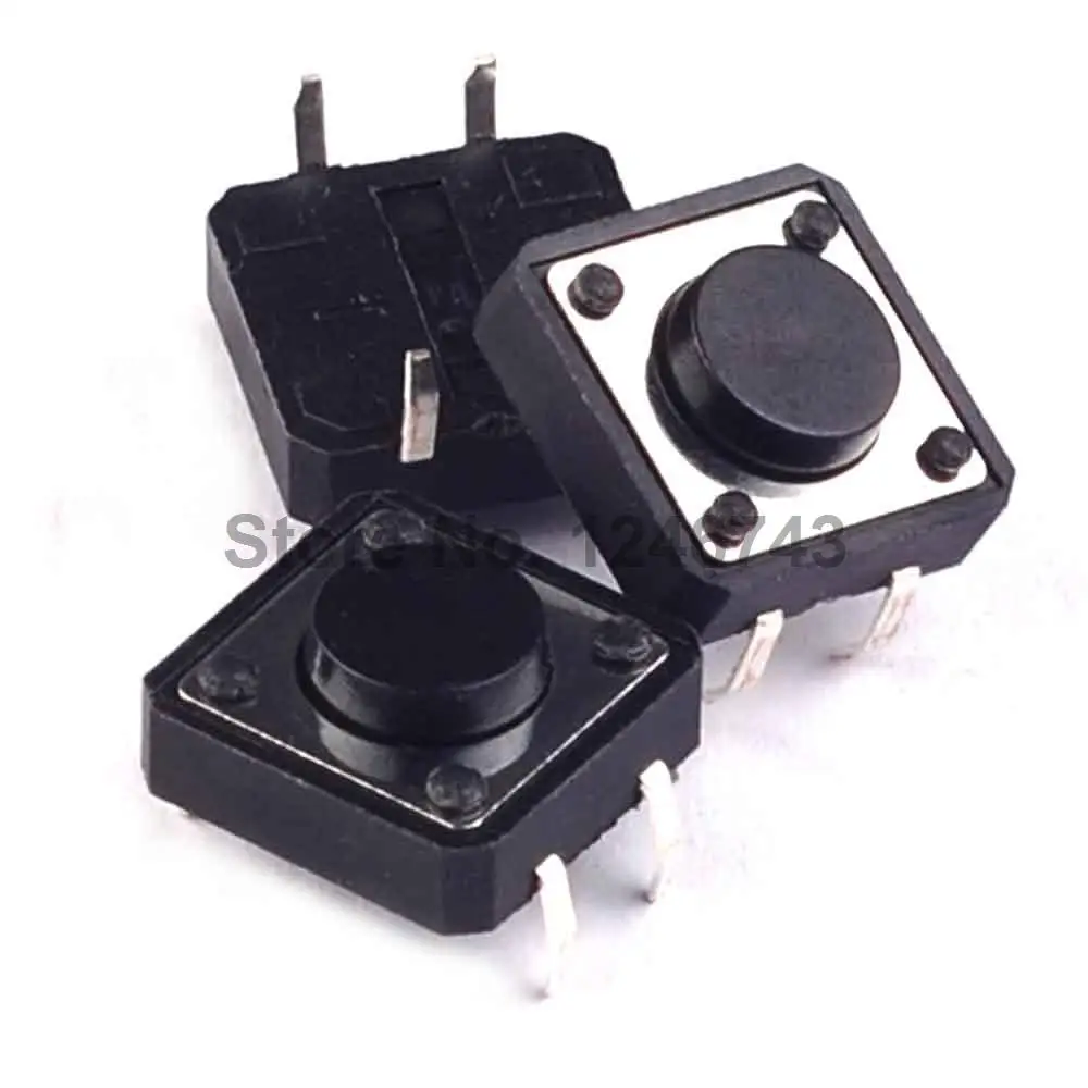 Тактильный кнопочный переключатель 1000 шт. Мгновенный Такт 12*12*5 мм 12x12x5 мм|tact push