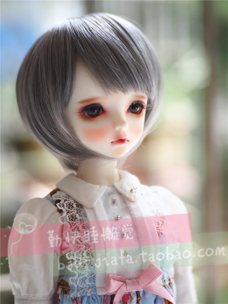Парик для куклы BJD/SD дядя/девочка Малыш GM Liu Hai серебряные короткие волосы