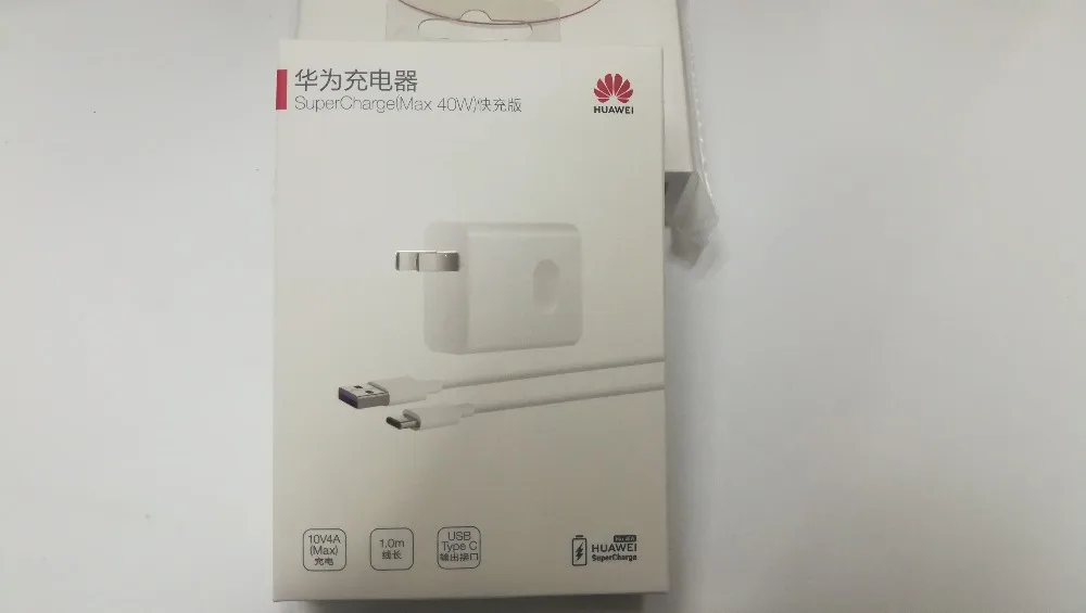 Зарядное устройство HUAWEI SuperCharge 40 Вт 10 в 4A быстрая зарядка для Mate 30 20 Pro / RS X P20 9 P10 Plus