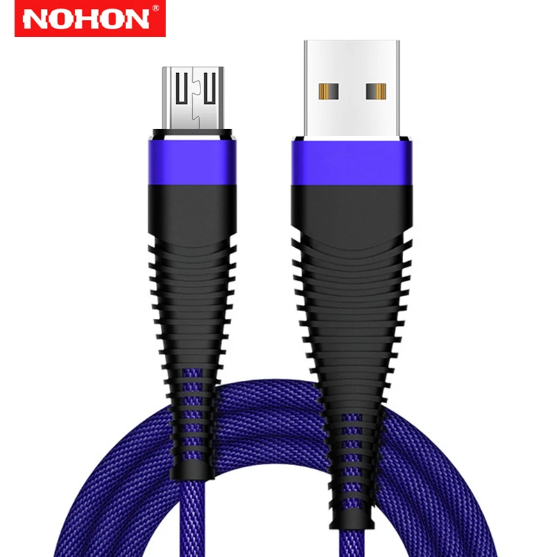 Кабель для передачи данных NOHON 3m Micro USB Redmi 5 Plus 6 6A Note 4X 5A Samsung S6 S7 Edge LG G3 провод