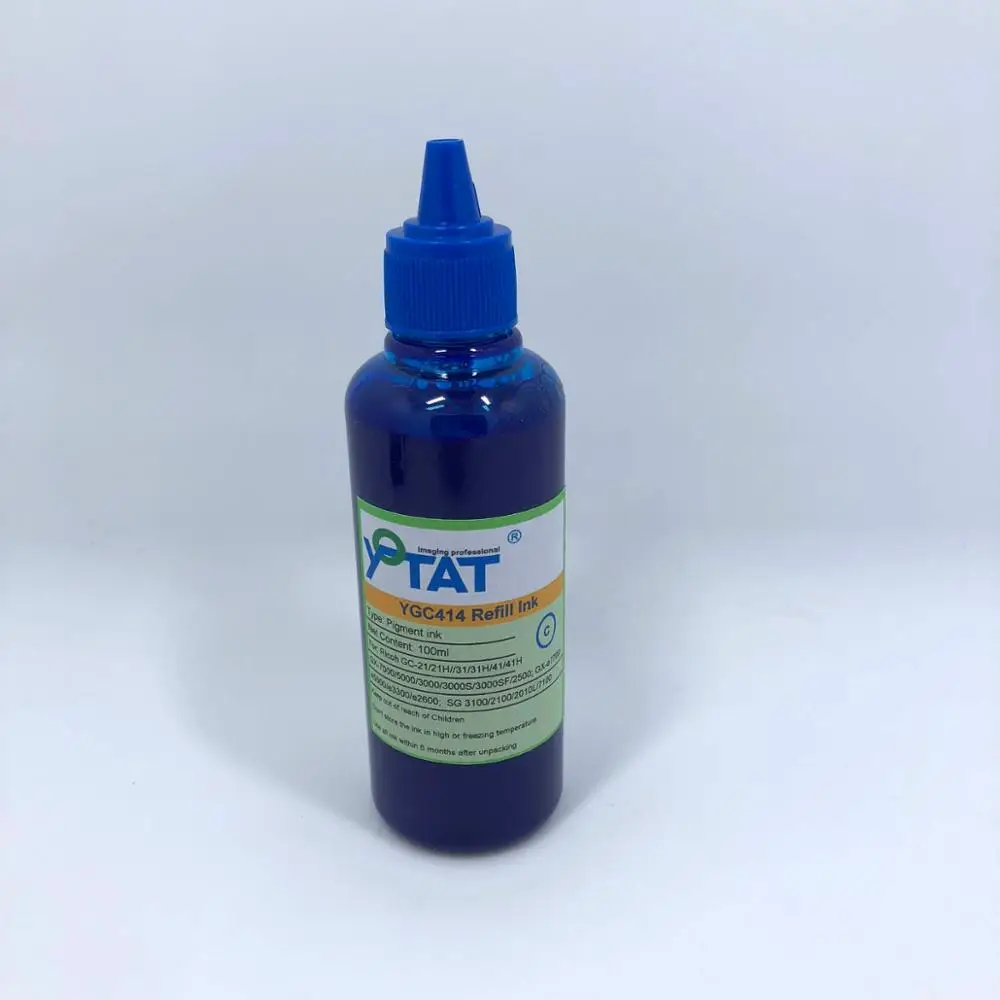 Пигментные чернила YOTAT 4*100 мл GC21H GC31H GC41H GC21 GC31 GC41 для Ricoh GX7000 GX5000 GX3050N GX3000 GX2500 GXe5500