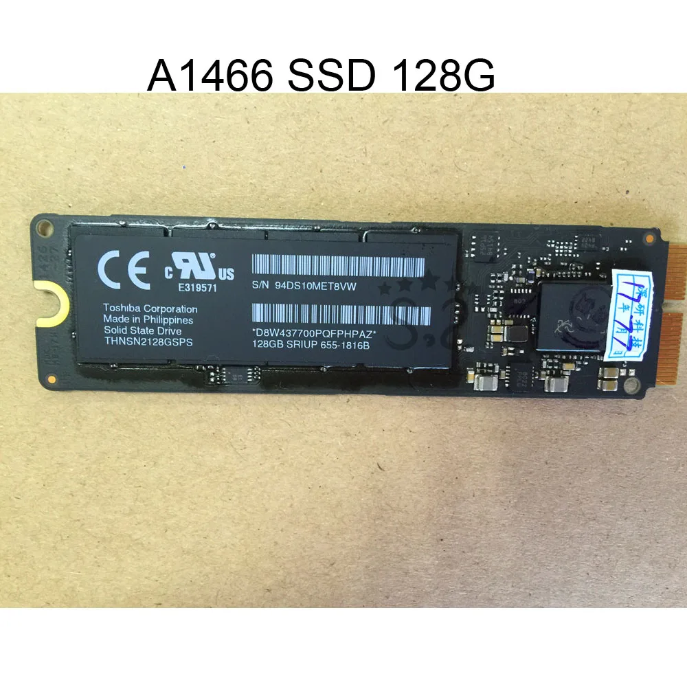 Оригинальный протестированный твердотельный накопитель A1466 SSD 512G для Macbook Air 11 6