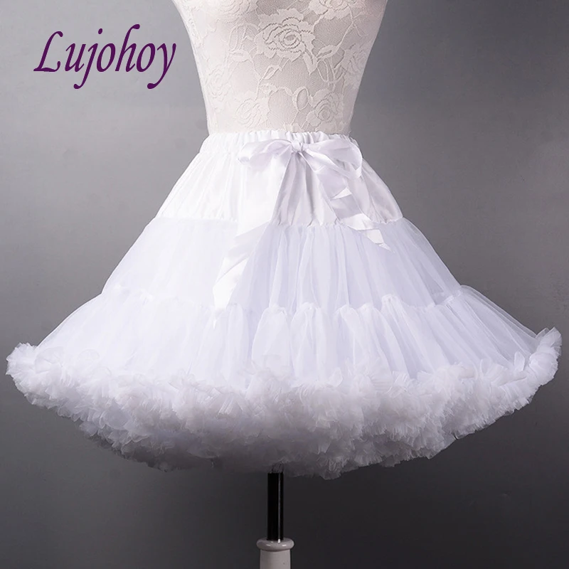 Короткая юбка-подъюбник в стиле &quotЛолита&quot для свадьбы Женская Нижняя юбка из