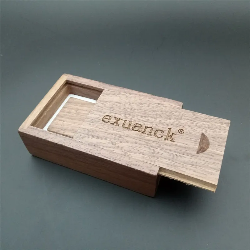 Деревянный USB флеш накопитель exuanck с коробкой 2 0 лазерная гравировка накопители