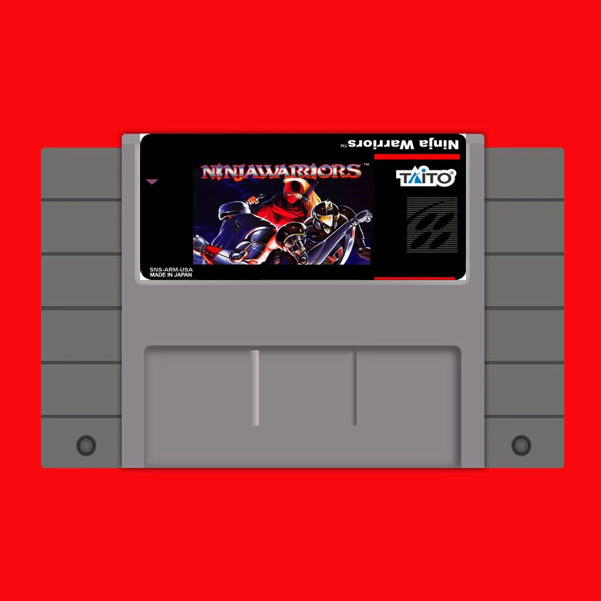 

Ninja Warriors 16 bit Big Gray Game Card For USA NTSC Game Player