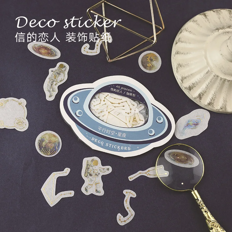 45 шт./упак. лес планета пространства декоративные наклейки из бумаги васи