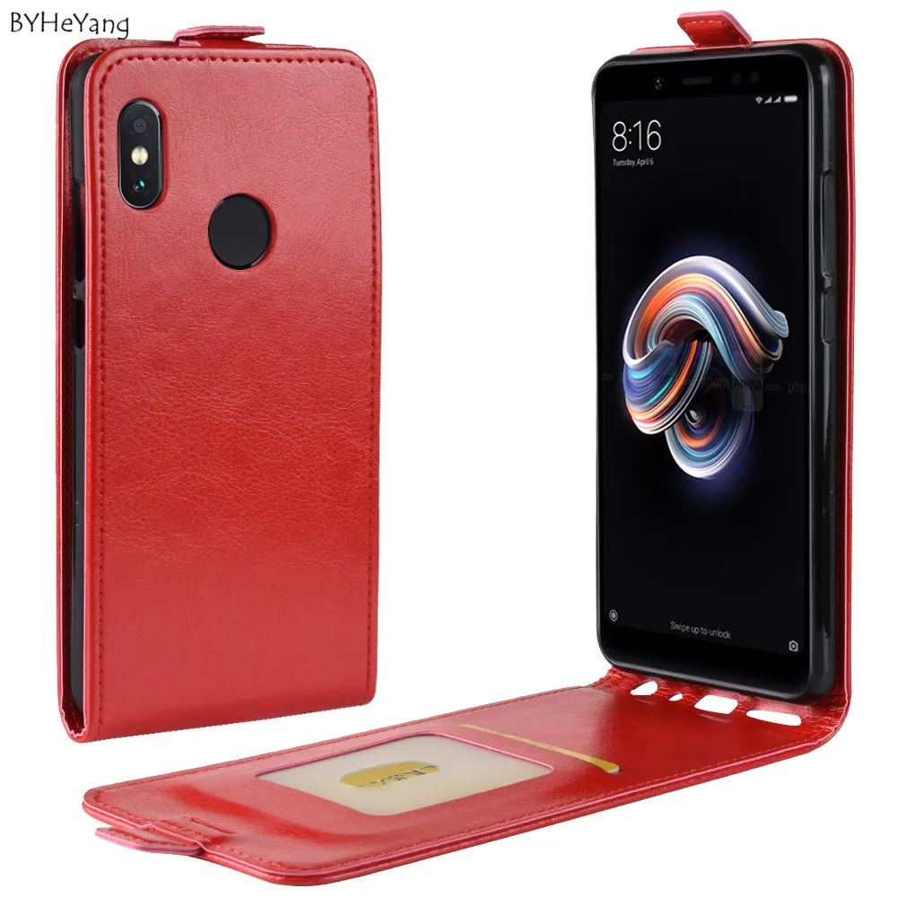 BYHeYang для Xiaomi Redmi Note 5 Pro Чехол Note5 чехол флип телефона из искусственной кожи на Global 99