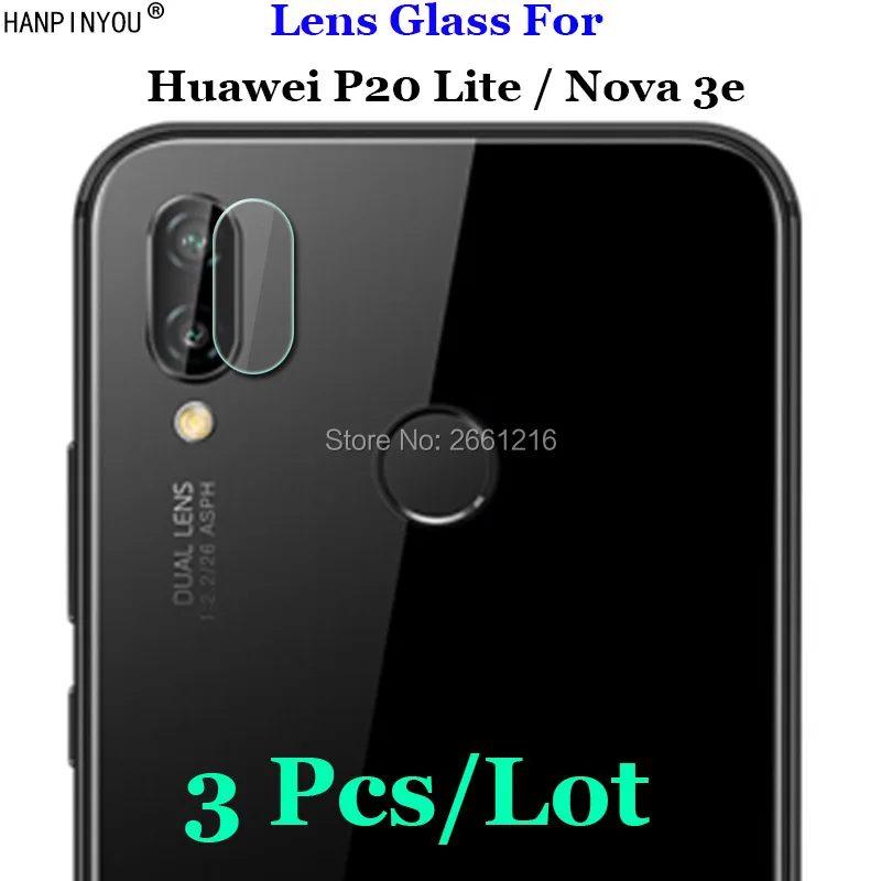 

3 шт./лот для Huawei P20 Lite / Nova 3e Ultra Clear Soft Fiber прозрачное закаленное стекло для объектива задней камеры Защитная пленка для экрана