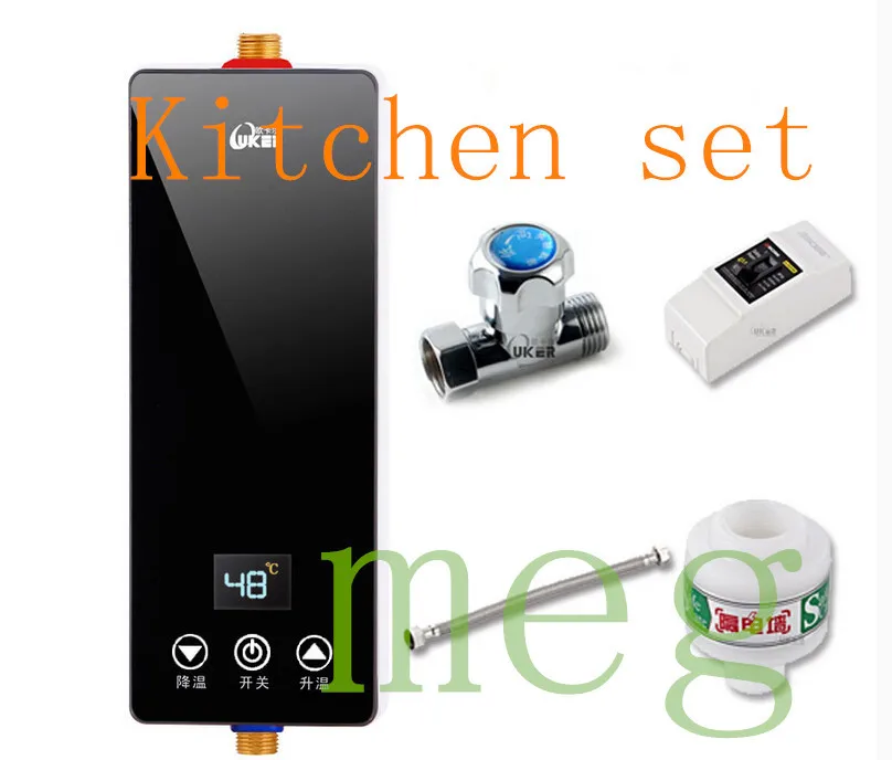 Electric Shower Induction Heater Water 5.5KW Instant Tankless Bathroom For In Whole Year | Бытовая техника