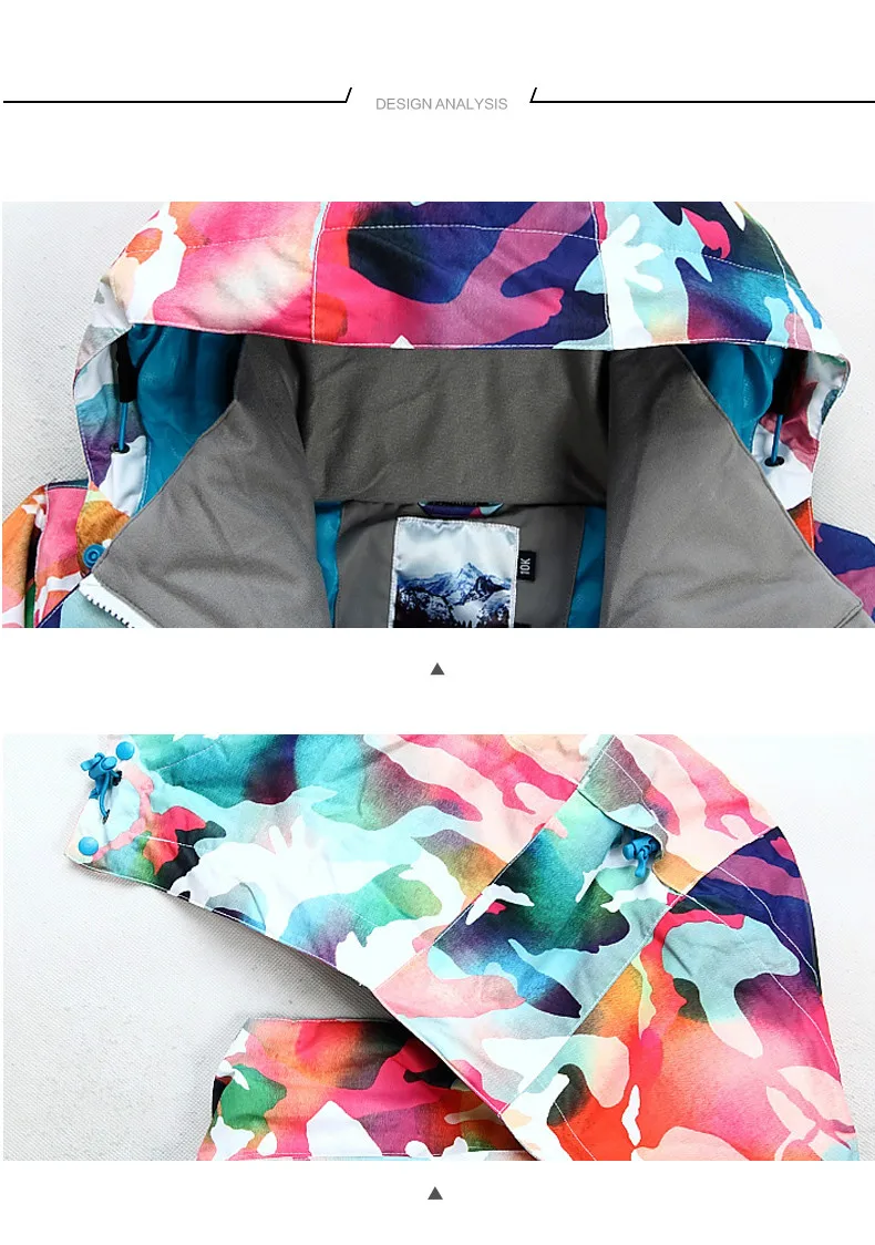 

GSOU SNOW Children's Ski Suit Outdoor Windproof Waterproof Warm Ultra Light Ski Jacket Ski Wear For Boy Size XS-M