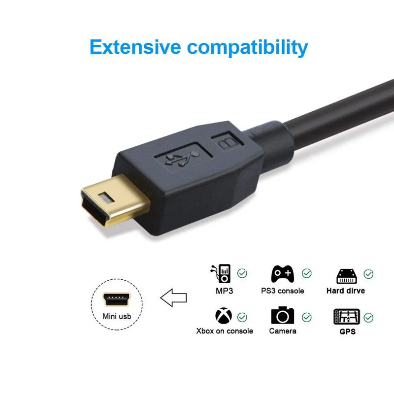 Кабель Mini USB для телефона кабель C B GoPro Hero 3 + контроллер PS3 и устройства |