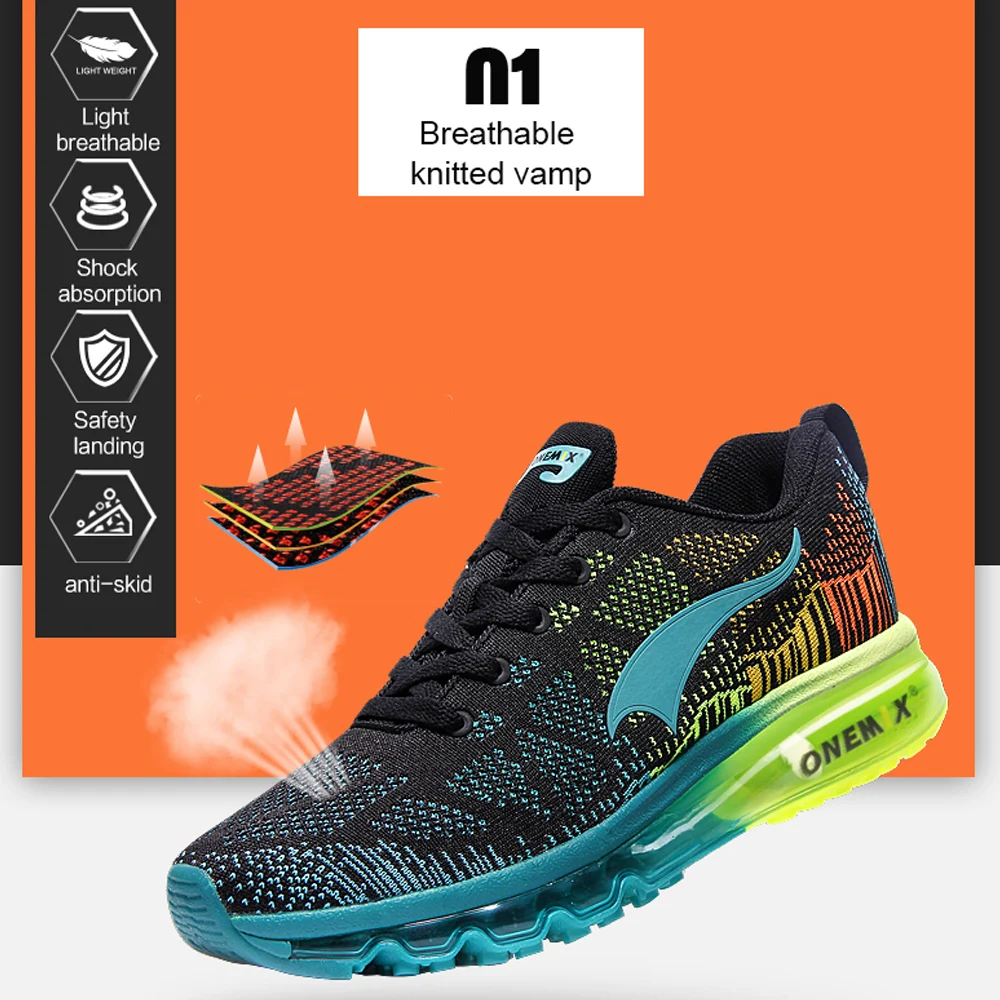 ONEMIX Air 270 Кроссовки с подушками для бега, мужские спортивные кроссовки, дышащие уличные кроссовки, кроссовки для бега и ходьбы