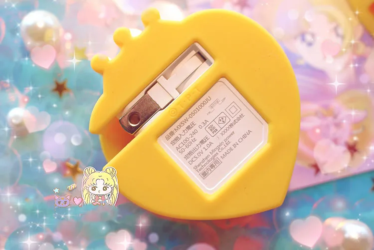 Sailor moon Cosmic Heart компактный USB AC зарядное устройство Косплей Костюм