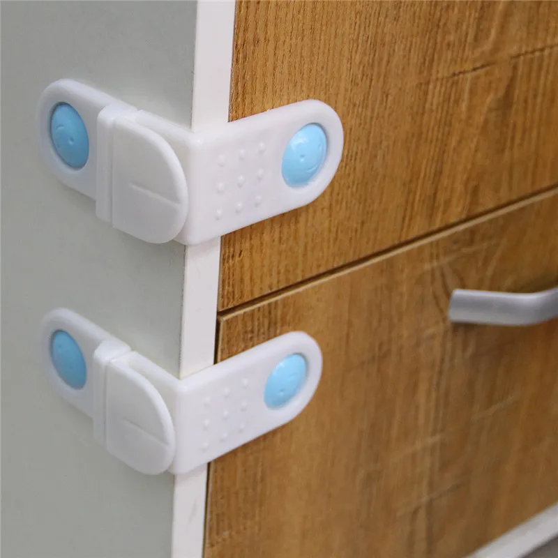 5pcs/set Baby Plastic Safety Lock Protection Care Baby Care Locks Cabinet Drawer Cupboard Refrigerator Toilet Door Closet