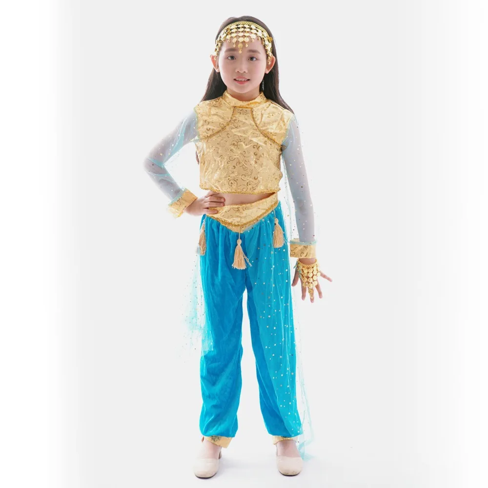 Children's wear girls belly dance costumes suits new national Fantasy Cosplay Costume Comic Movie Carnival Party Purim Halloween |