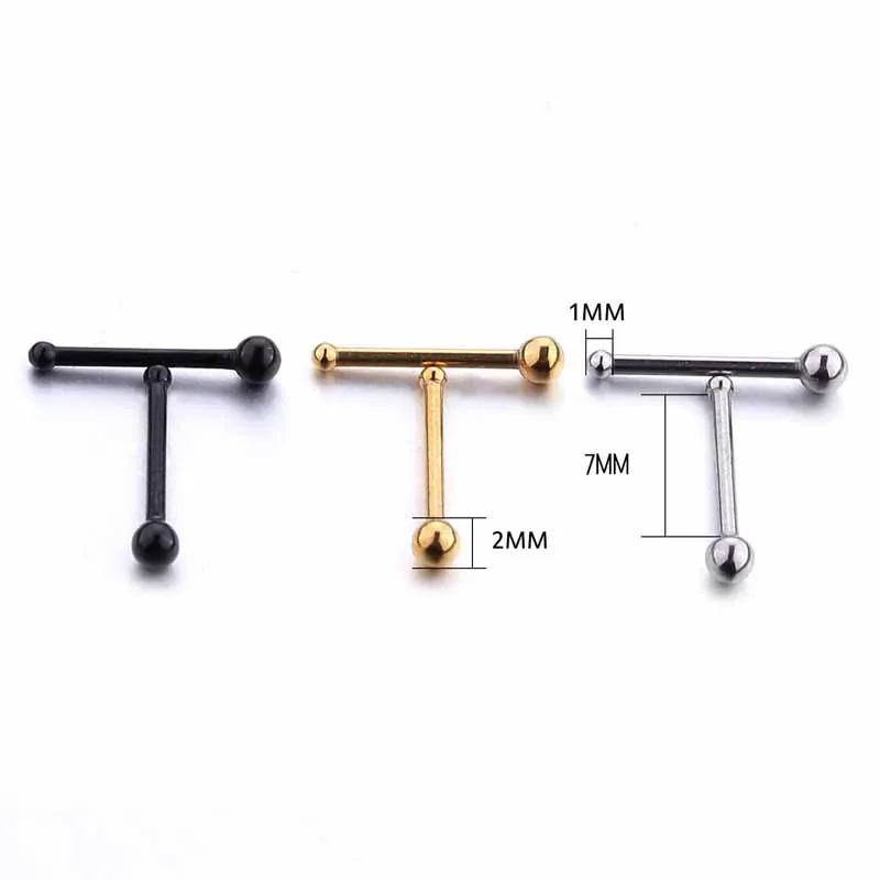 Маленькие серьги-гвоздики для пирсинга носа 5 дюймов