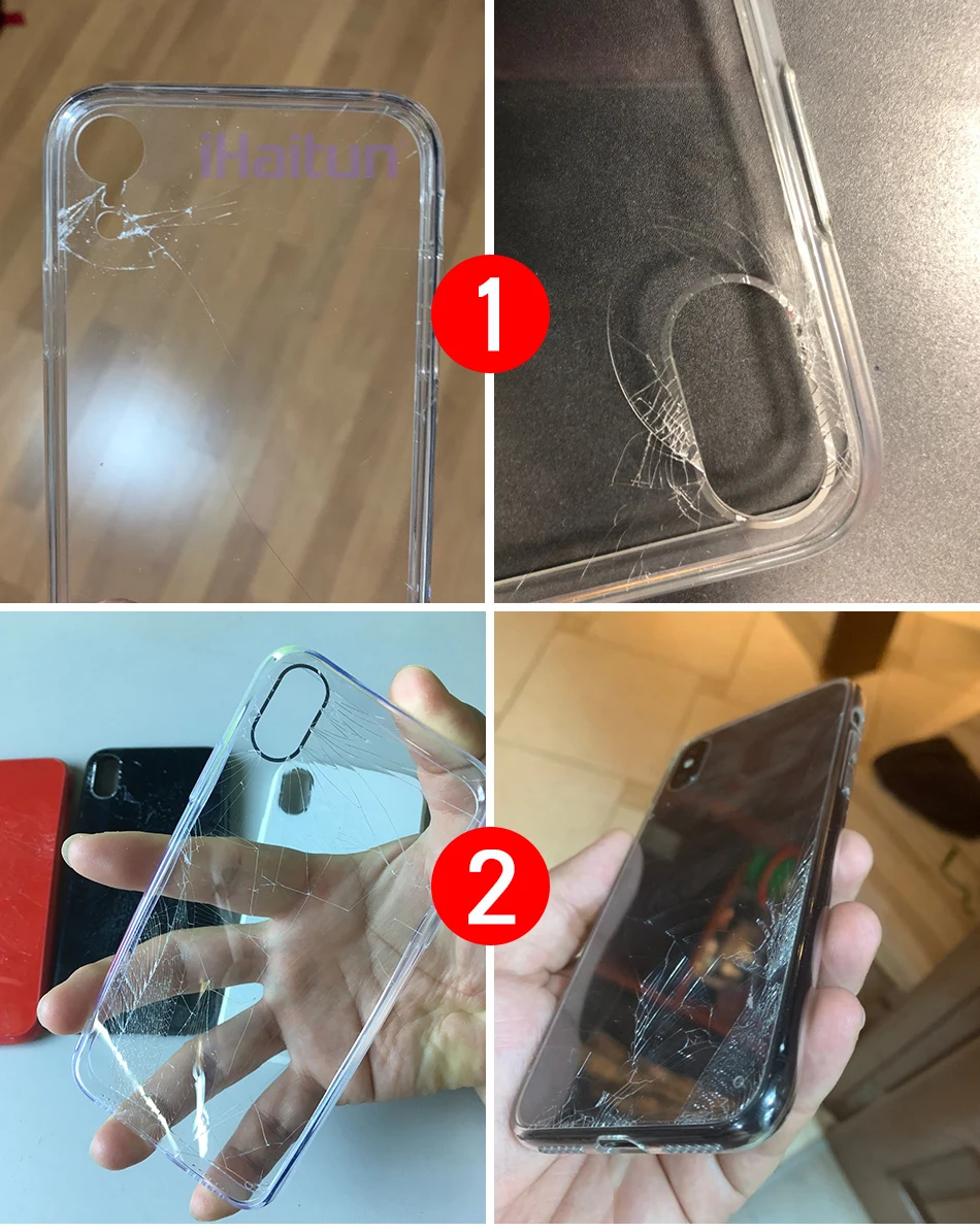 iHaitun Luxury Shock Proof Case For iPhone XS MAX XR X Cases Ultra Thin Soft Side Transparent For iPhone X 10 XS MAX Drop Cover