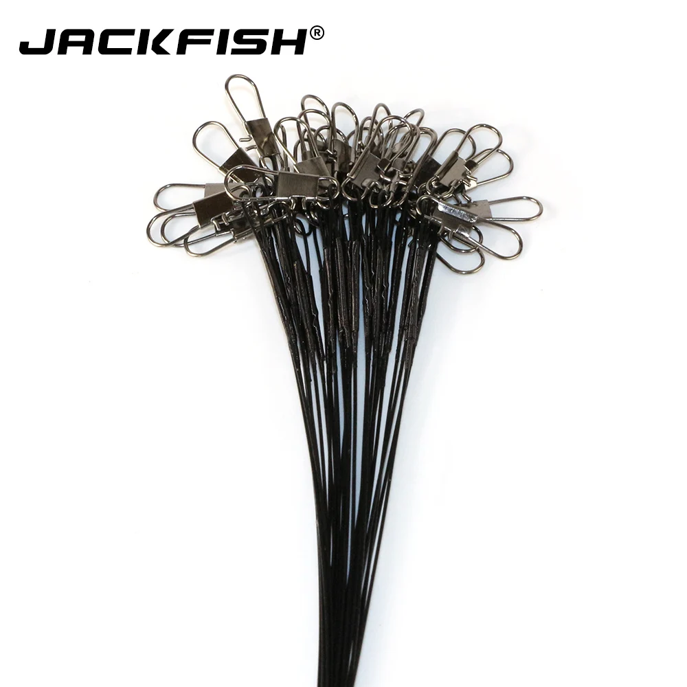 Рыболовные снасти JACKFISH 30 шт./лот аксессуары коннектор для лески стальной
