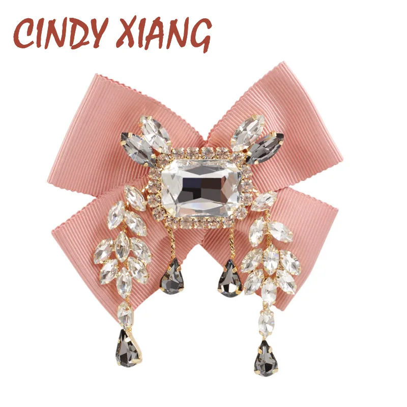 Тканевые Броши бант CINDY XIANG свадебная брошь для галстука булавка с кулоном