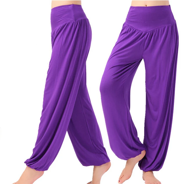 1 шт./лот горячая Распродажа Для женщин длинные брюки штаны шаровары Youga Модальные