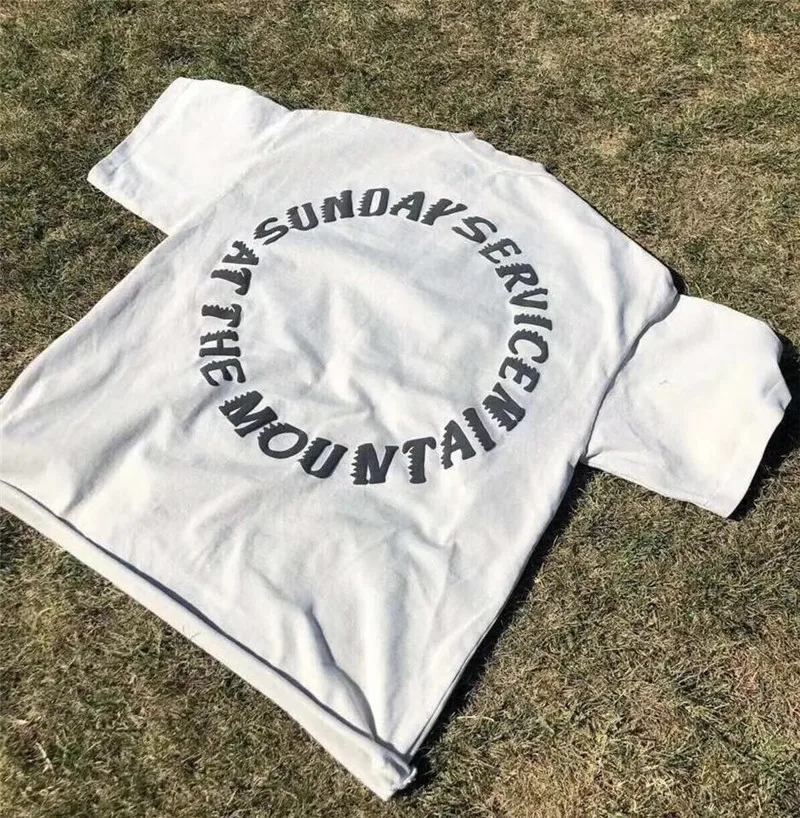 

New Kanye West Sunday Service Holy Spirit CPFM Men T shirt Best Quality Top Tee Hip-hop OVERSIZE Casual Short sleeve T shirt