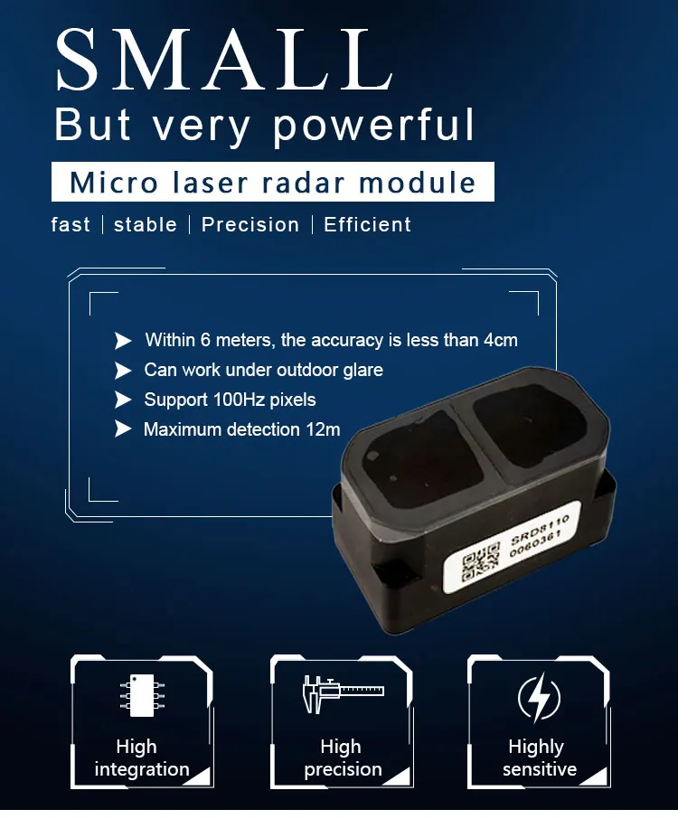 TFmini Lidar дальномер сенсор модуль одноточечный диапазон для Arduino Pixhawk Дрон FZ3000 FZ3065
