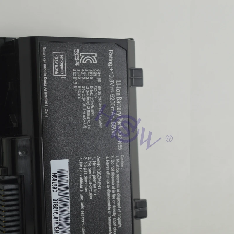 HSW Новый аккумулятор для ASUS A32 N55 07G016HY1875 N45 N45E N45S N45F N45J N45JC N45SJ N45SN N45SF N45SL bateria|battery for