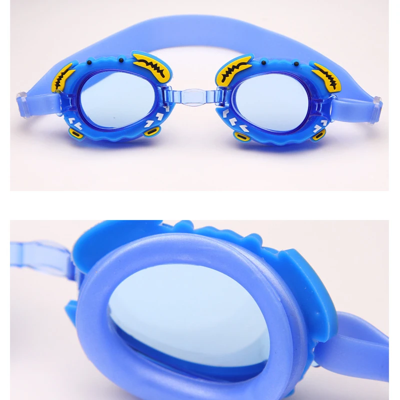 Комплект детских плавательных очков водонепроницаемые противотуманные с