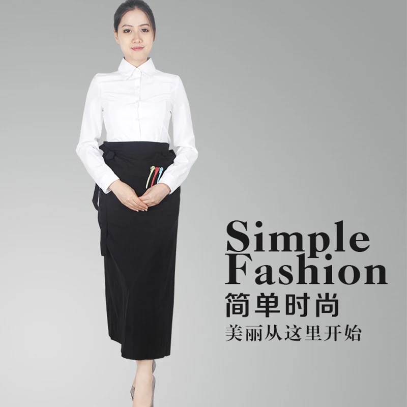 Половина Длина салонов Парикмахерская накидка для стрижки волос фартук