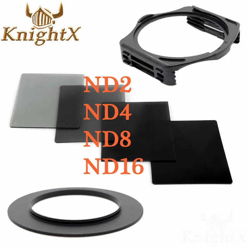 6in1 A KnightX 52 мм 58 мм 72 мм 77 мм полный квадратный фильтр объектива Комплект аксессуаров ND для Cokin P серии держатель фильтра для Nikon sony Canon - Цвет: 6in1 A