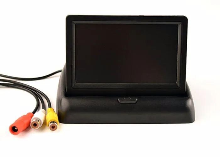 Hipppcron 4," Автомобильный Монитор складной цветной TFT-LCD монитор заднего вида автомобиля 4,3 дюймов парковочная система для камеры заднего вида автомобиля