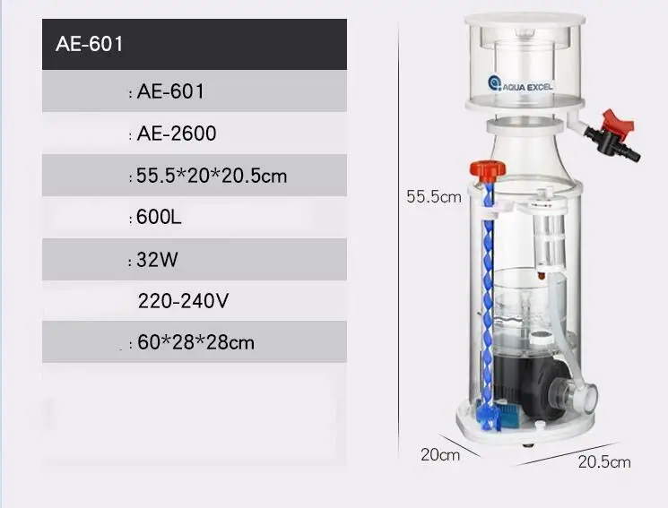 AQUA EXCEL AE 601 сепаратор белка немой Nitrongen генератор Разлагаемый и легко чистая