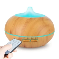 500ml aroma essential oil diffuser ultrasonic air humidifier with wood grain electric led lights aroma diffuser for home spa